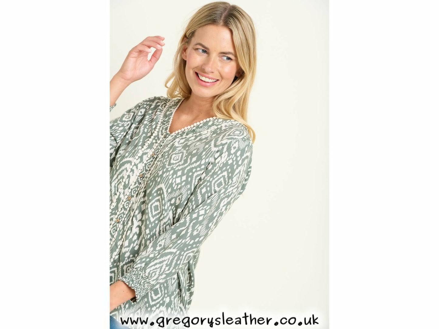 Green Orla Blouse by Brakeburn