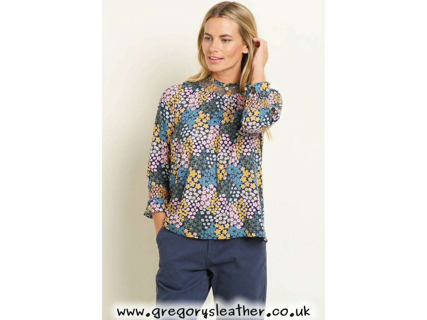 Multi Wildflower Meadow Blouse by Brakeburn