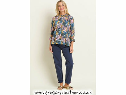 Multi Wildflower Meadow Blouse by Brakeburn