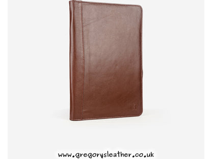 Tan  Zip-round Underarm Folio by Grains & Tan