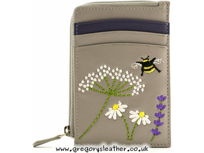 Black Blossom Coin And Card Purse - by Mala