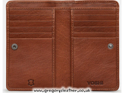 Tan William Shakespeare Shakespeare Bookworm Library Zip Around Leather Purse by Yoshi