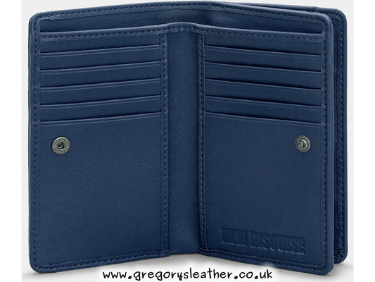 Navy Jane Austen Bookworm Jane Austen Book Club Flap Over Purse by Yoshi