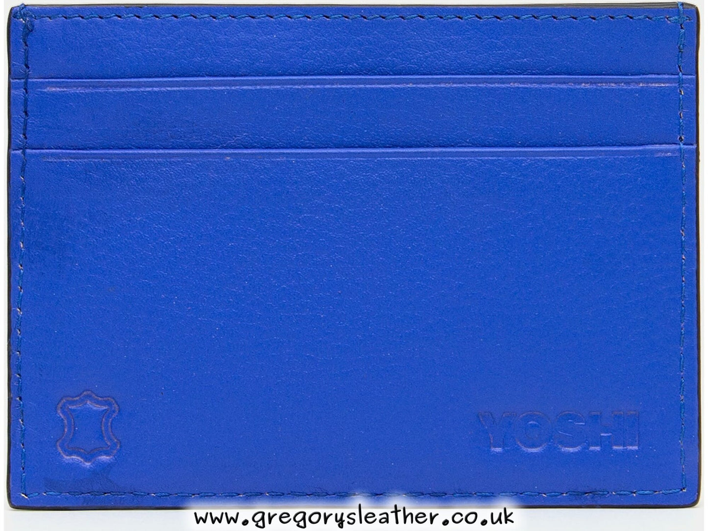 Blue Sweet Bees Leather Card Holder by Yoshi