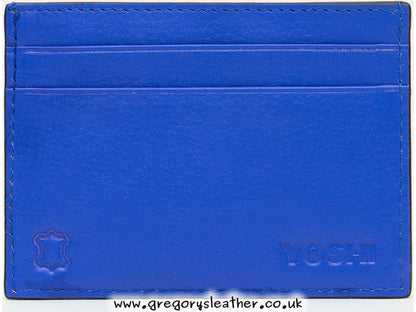 Blue Sweet Bees Leather Card Holder by Yoshi