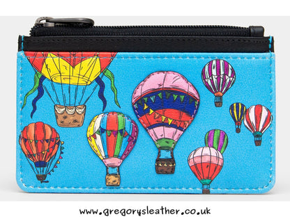 Balloon Festival Leather Card Holder by Yoshi