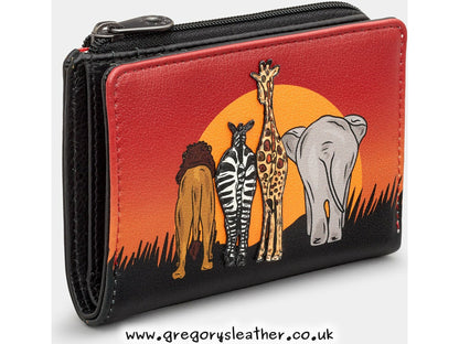 On Safari Leather Flap Over Purse by Yoshi