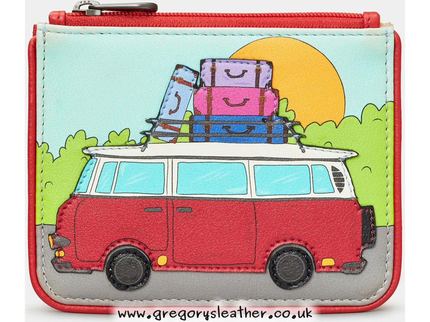 Happy Camping Leather Zip Top Camper Van Purse by Yoshi