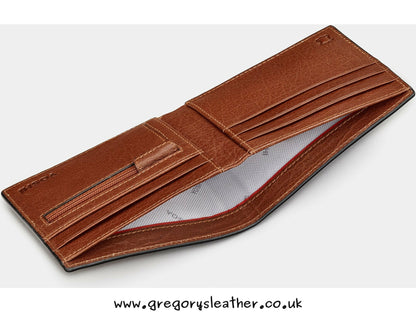 Brown + Tweed Highland Cow Tweed Leather Wallet by Yoshi