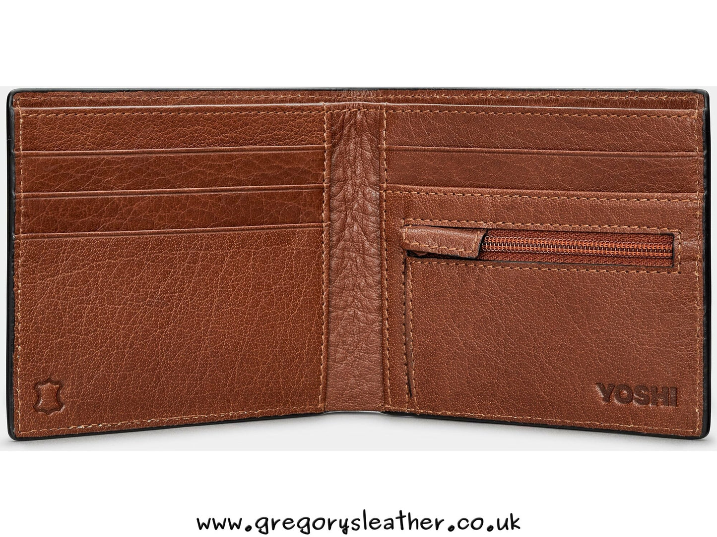 Brown + Tweed Highland Cow Tweed Leather Wallet by Yoshi