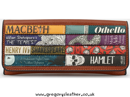 Brown Shakespeare Bookworm Glasses Case by Yoshi