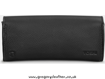 Black Bark To Bark Leather Glasses Case by Yoshi