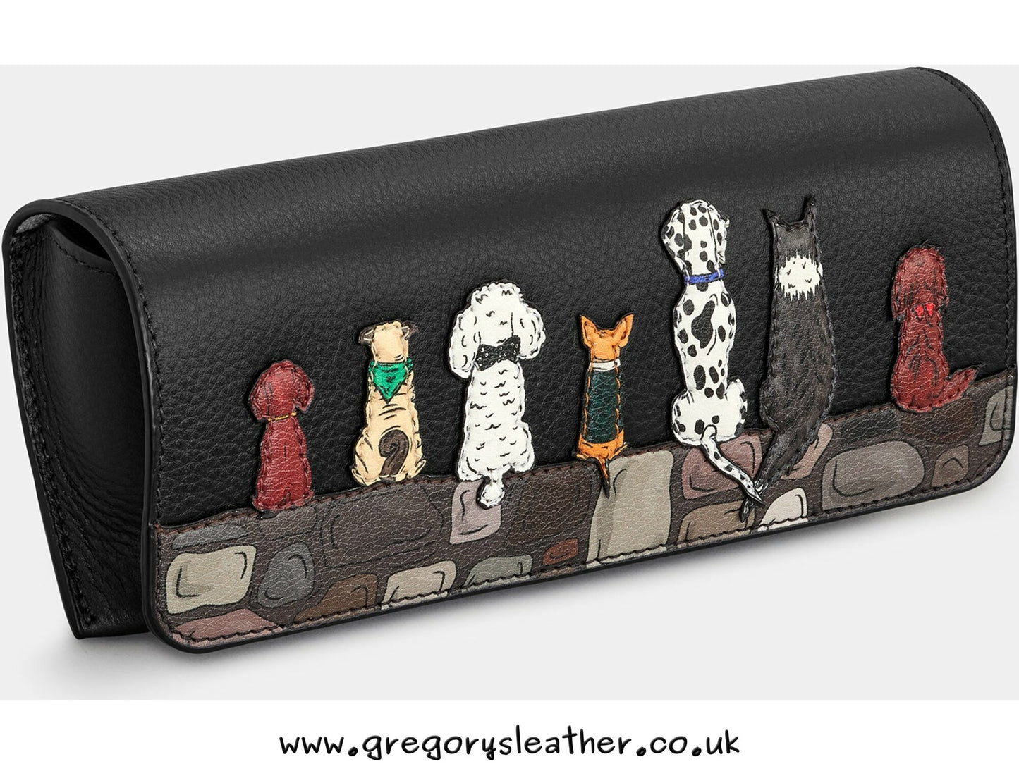 Black Bark To Bark Leather Glasses Case by Yoshi