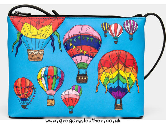 Balloon Festival Leather Cross Body Bag by Yoshi