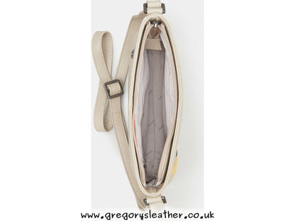 Warm Grey Jane Austen Bookworm Bryant Leather Cross Body Bag by Yoshi