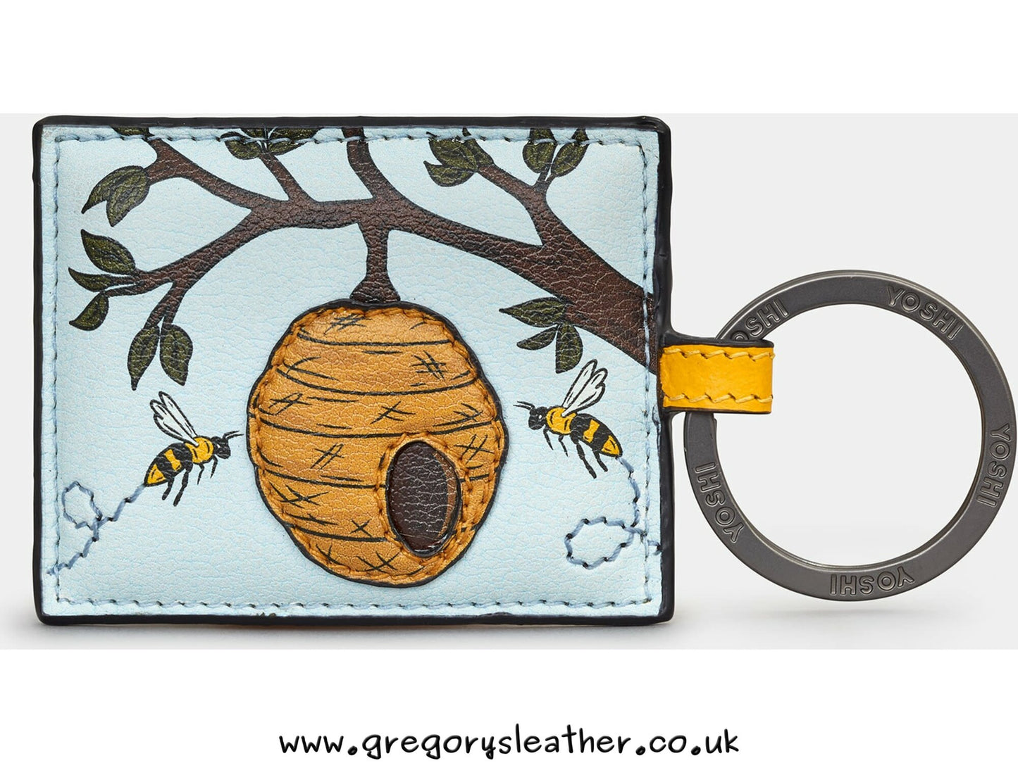 Bee Hive Leather Keyring by Yoshi