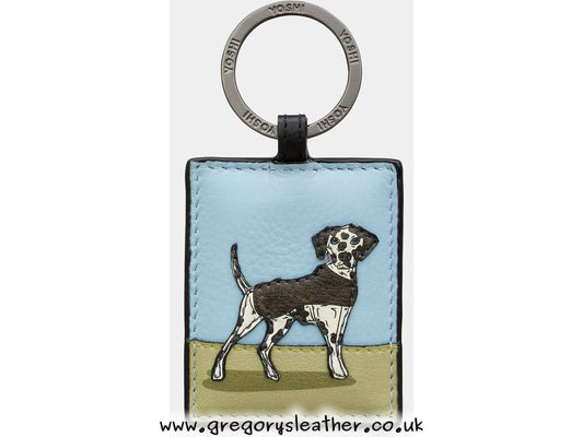 Dog Walk - Leather Keyring by Yoshi