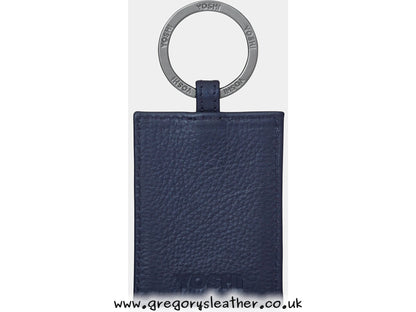 Navy Jane Austen Bookworm Library Leather Keyring by Yoshi