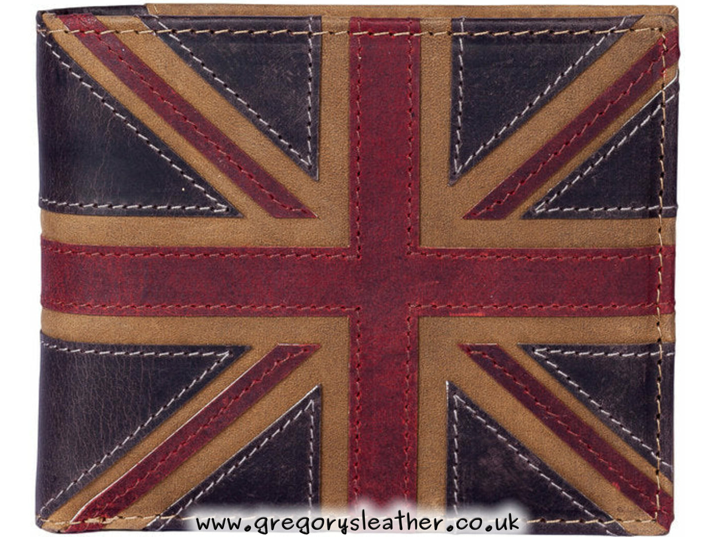 Brown Union Jack Collection Union Jack Basic Wallet - RFID by Mala