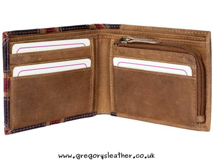 Brown Union Jack Collection Union Jack Coin Wallet - RFID by Mala