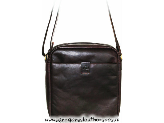 Brown Espana Medium North/South Shoulder Bag by Rowallan