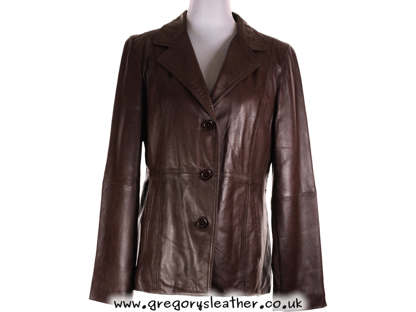 Brown Ladies Button Jacket by Ashwood