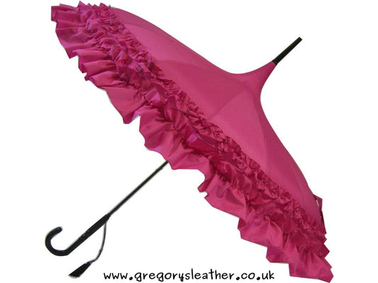 Pink Boutique Stick Pagoda 2 Frills Umbrella by Soake