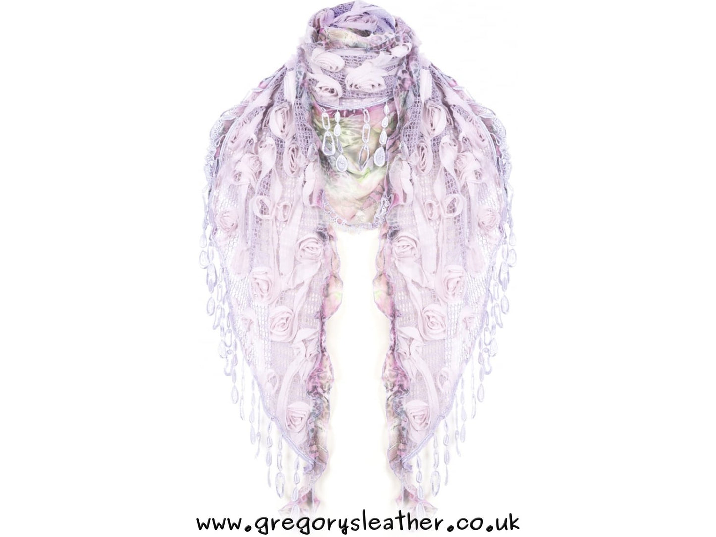 Purple Scarf Vintage Lace by Jayley